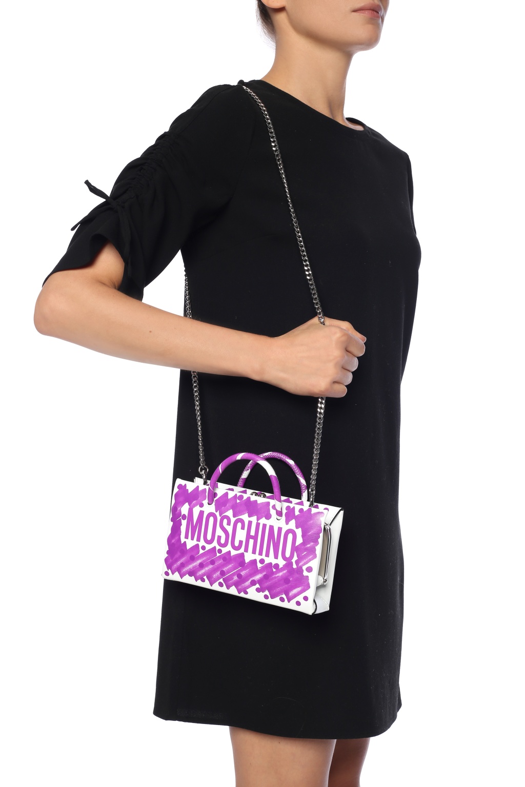 Logoprinted shoulder bag Moschino Vitkac Spain